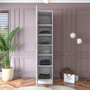 Hanah Home Armario Blanco con Estanterías
